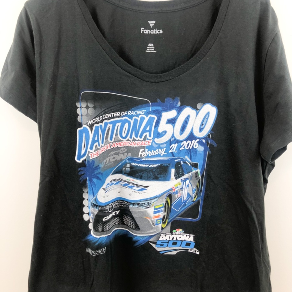 Daytona 500 2016 NASCAR Black Graphic Tee - Picture 2 of 4